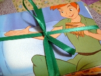 A letter in a handmade envelope