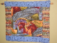 8 x 8 inch Fabric Wallhanging