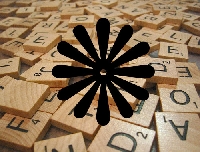 Mosaic Scrabble Tile--FLORAL--U.S. ONLY (Edited)