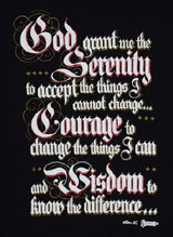 SEND YOUR SWAPS! ♥Serenity Prayer ATC **EDITED**