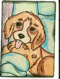 ATC from a Coloring Book Challenge swap