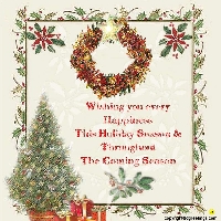 MERRY CHRISTMAS THROUGH A POST CARD