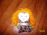 Purple and Orange Dotee Doll