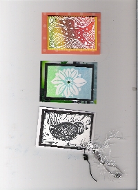 Handmade Rubber Stamp ATC
